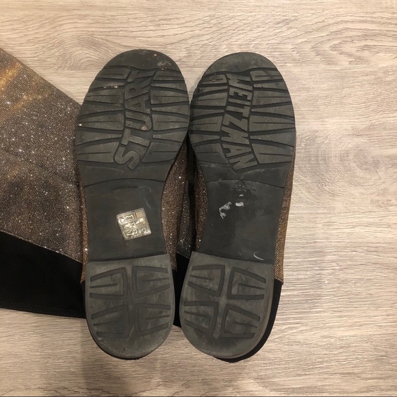 Stuart Weitzman Glitter 5050 Thigh Boots Sz 9.5W - Picture 3 of 8